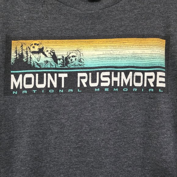 Prairie mountain Mount Rushmore National Memorial graphic t-shirt men's small - Picture 5 of 6